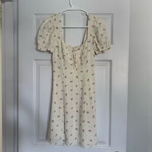 Floral Cream Dress